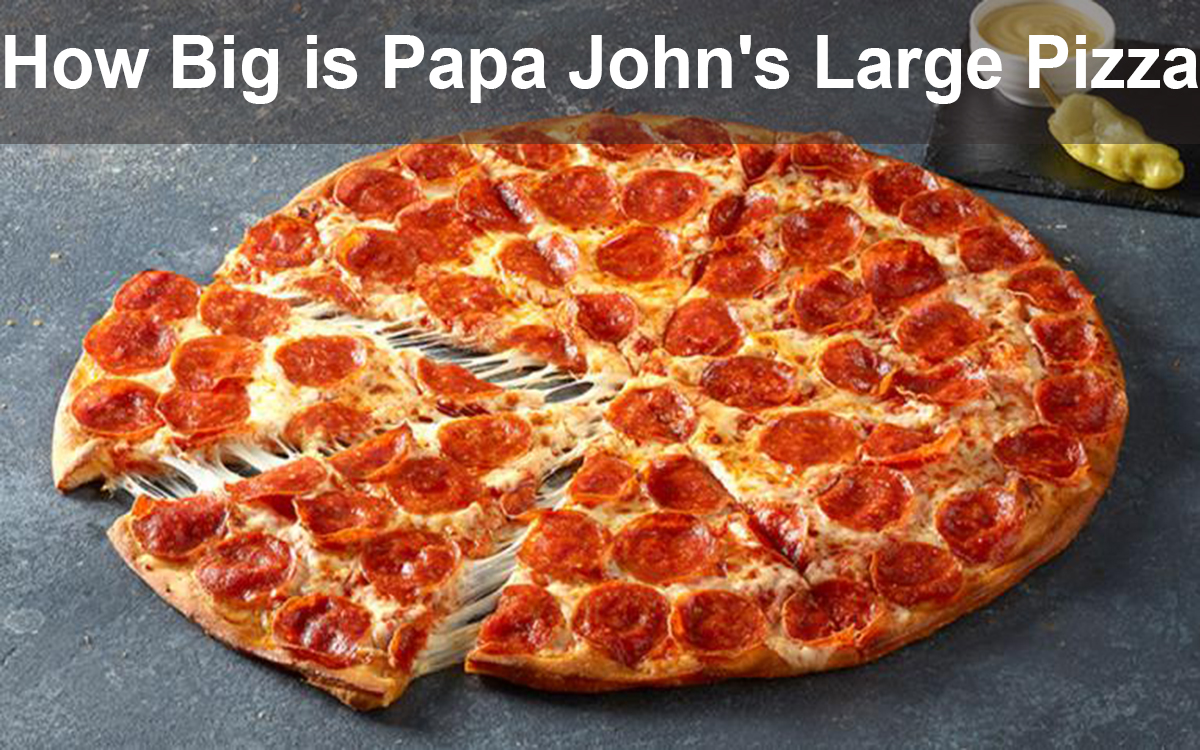 How Big is Papa John's Large Pizza
